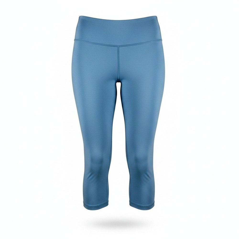 Velocity Women's XL Slate Blue High Waisted Capri Leggings Yoga Gym Pants
